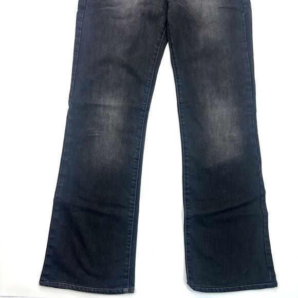 Calvin Klein Womens Jeans Size 28/32 Black Denim BootCut Button - Picture 2 of 16
